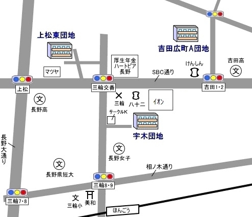 吉田広町A団地map