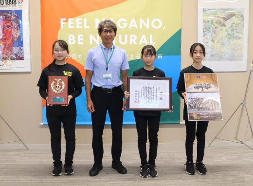 昭和小学校金管バンド市長表敬