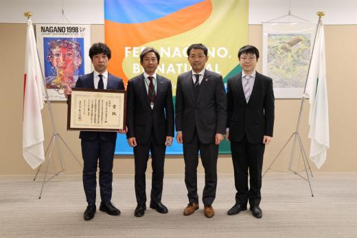 松代中学校PTA市長表敬訪問